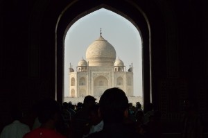 first view of Taj mahal